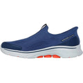 Navy - Side - Skechers Mens Go Walk 7 Easy On Evolution Trainers