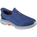 Navy - Front - Skechers Mens Go Walk 7 Easy On Evolution Trainers