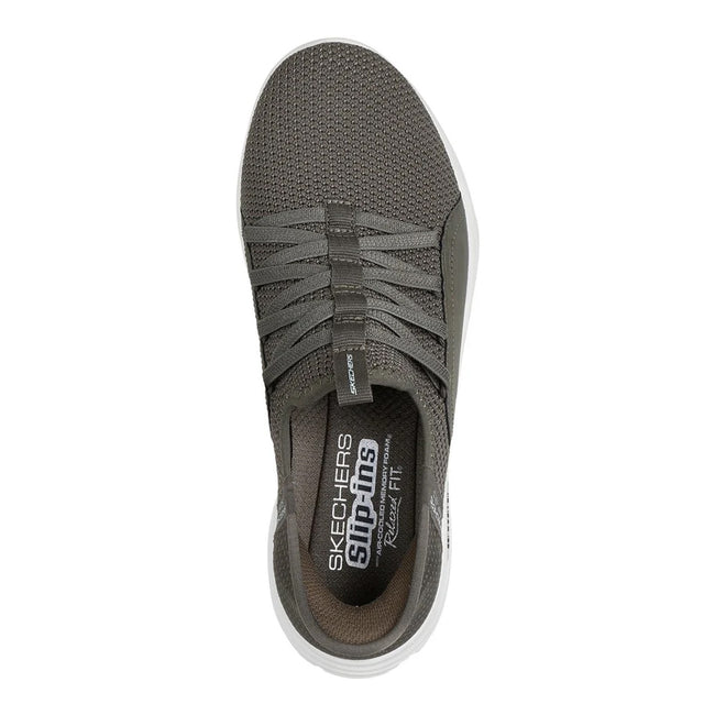 Olive - Lifestyle - Skechers Womens-Ladies Sport Ballet Chic Relaxed Fit Trainers