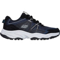 Navy-Grey - Side - Skechers Mens Vigor AT Richwood Leather Trainers