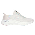 Natural-Pink - Side - Skechers Womens-Ladies Arch Fit 2.0 - Easy Chic Trainers