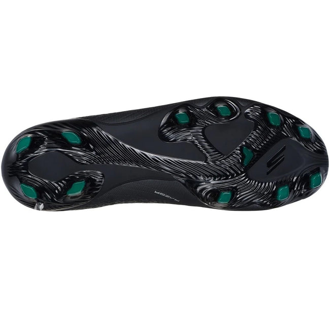 Black-Silver - Back - Skechers Mens Razor 1.5 Academy Firm Ground Football Boots