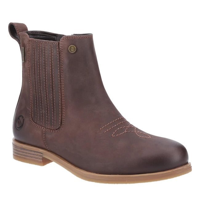 Brown - Front - Cotswold Womens-Ladies Didbrook Ankle Boots