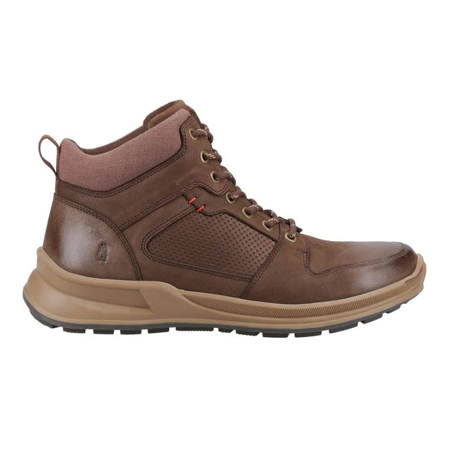 Brown - Lifestyle - Hush Puppies Mens Arnie Leather Ankle Boots