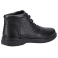 Black - Back - Hush Puppies Mens Malcolm Leather Chukka Boots