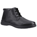 Black - Front - Hush Puppies Mens Malcolm Leather Chukka Boots