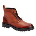 Tan - Front - Base London Mens Dettori Grain Leather Work Boots