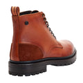 Tan - Back - Base London Mens Dettori Grain Leather Work Boots
