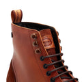 Tan - Close up - Base London Mens Dettori Grain Leather Work Boots