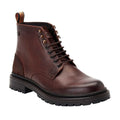 Brown - Front - Base London Mens Dettori Grain Leather Work Boots