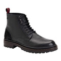 Black - Front - Base London Mens Dettori Grain Leather Work Boots