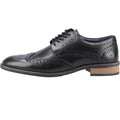 Black - Pack Shot - Hush Puppies Mens Dustin Cow Leather Brogues