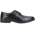 Black - Side - Hush Puppies Mens Nolan Leather Brogues