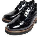 Black - Pack Shot - POD Womens-Ladies Kacey Leather Brogues