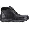 Black - Side - Hush Puppies Mens Daryl Leather Ankle Boots