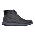 Charcoal - Side - Skechers Mens Garlan Deno Trainers