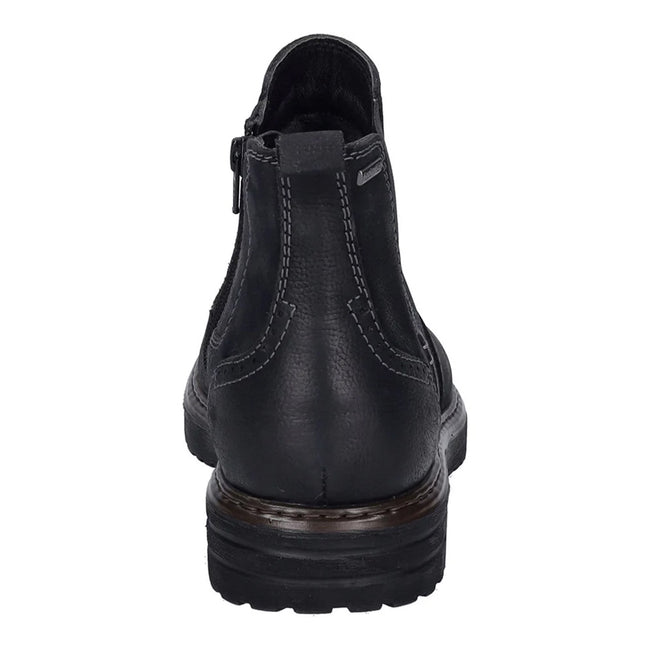 Black - Back - Bejo Mens Nubuck Chelsea Boots