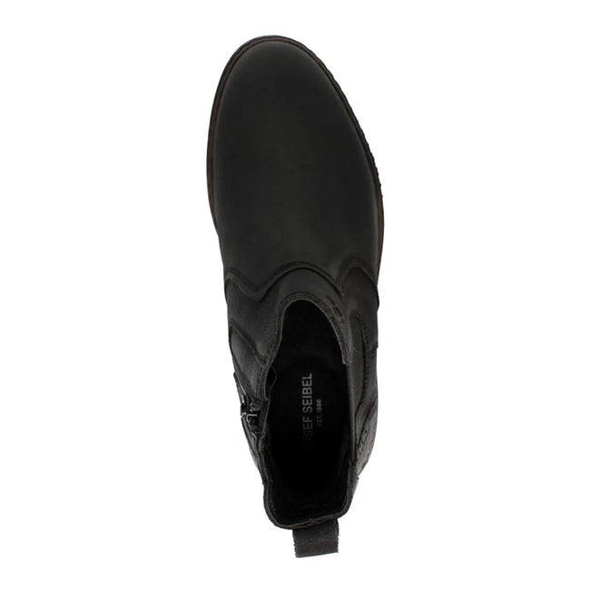 Black - Pack Shot - Bejo Mens Nubuck Chelsea Boots