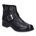 Black - Front - Josef Seibel Womens-Ladies Sanja 16 Leather Ankle Boots