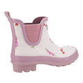 Pink - Back - Cotswold Womens-Ladies Wild Flowers Wellington Boots
