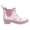 Pink - Side - Cotswold Womens-Ladies Wild Flowers Wellington Boots