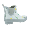 Mint - Back - Cotswold Womens-Ladies Wild Flowers Wellington Boots
