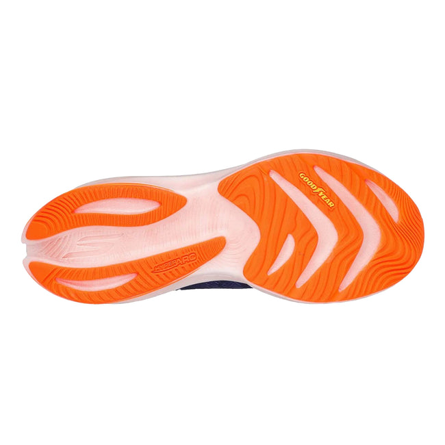 Navy-Orange - Pack Shot - Skechers Mens Go Run Ride 12 Trainers