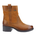 Tan - Side - Hush Puppies Womens-Ladies Saskia Leather Boots