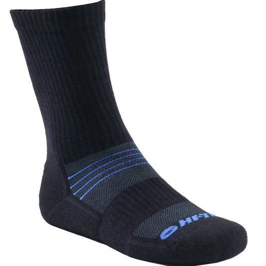 Black-Blue - Front - Hi-Tec Unisex Adult Altitude Hike Coolmax Socks (Pack of 3)