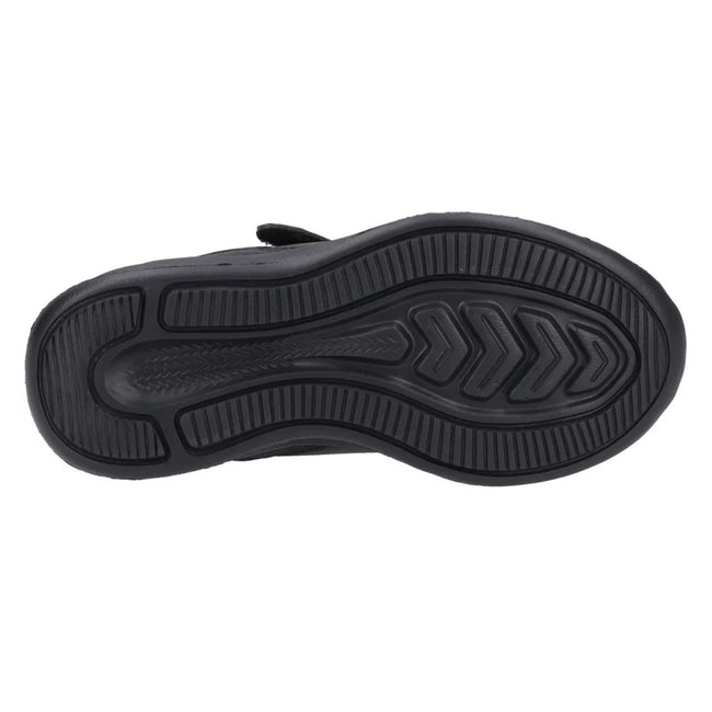 Black - Pack Shot - Hush Puppies Boys Marling School Shoes