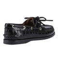 Black - Back - Sperry Womens-Ladies Authentic 2 Leather Boat Shoes
