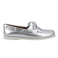 Silver - Lifestyle - Sperry Womens-Ladies Authentic 2 Leather Boat Shoes