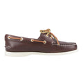 Brown - Lifestyle - Sperry Womens-Ladies Authentic 2 Leather Boat Shoes