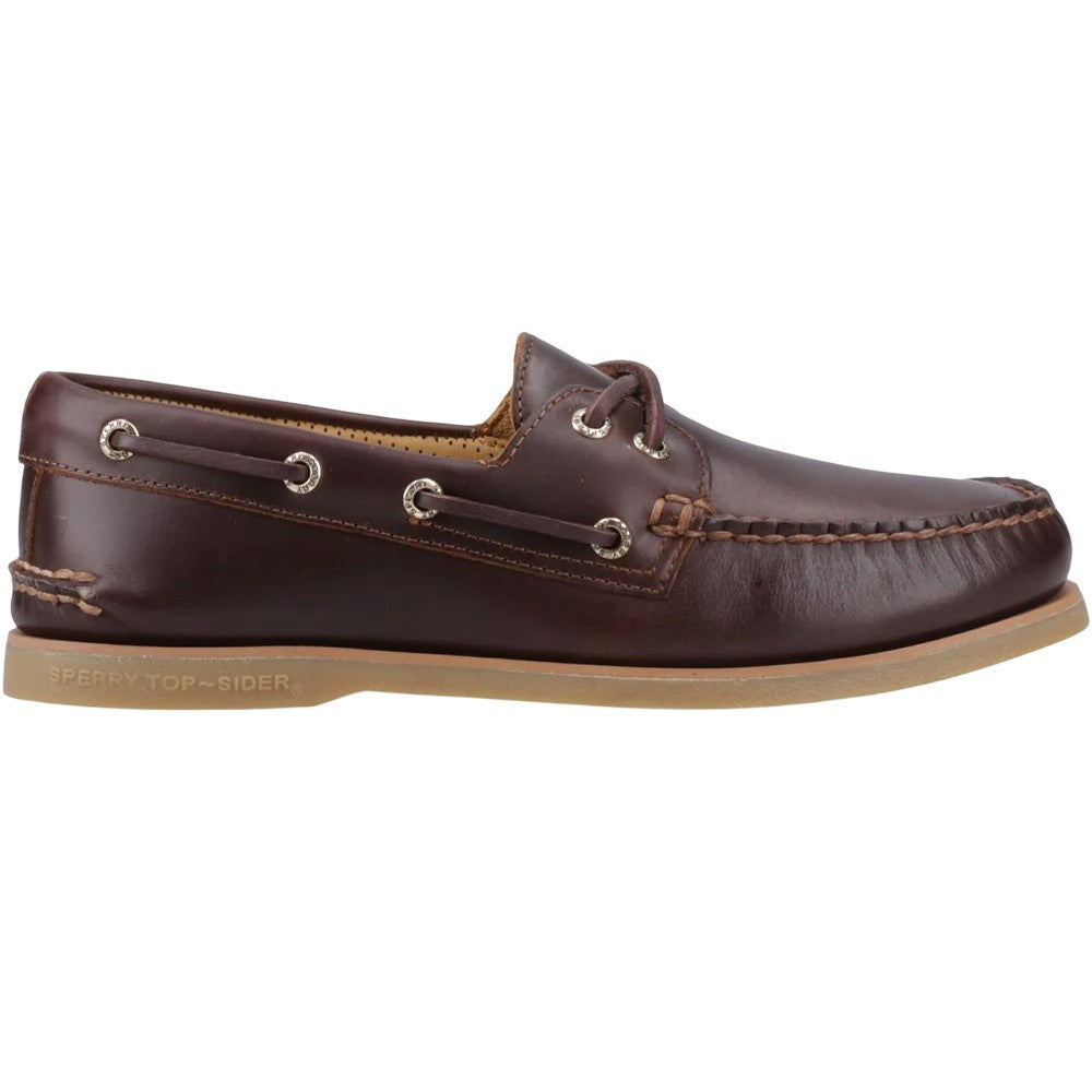 Brown - Lifestyle - Sperry Mens Authentic Gold Cup Leather Boat Shoes