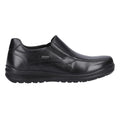 Black - Lifestyle - Fleet & Foster Mens Magpie Leather Loafers