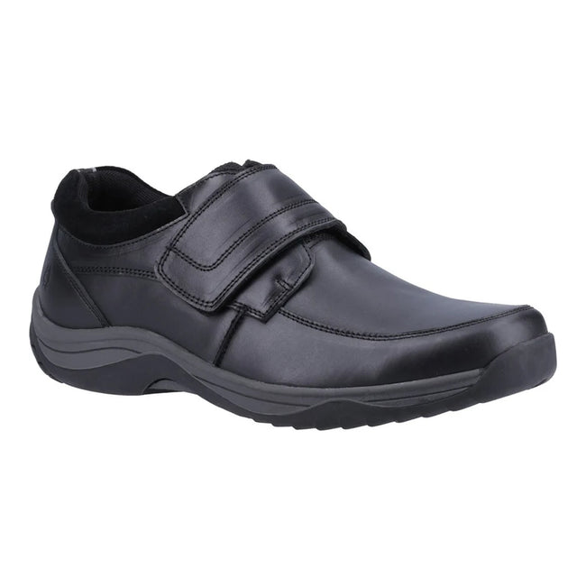 Black - Front - Hush Puppies Mens Douglas Loafers