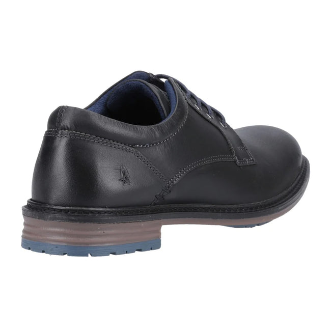 Black - Back - Hush Puppies Mens Julian Leather Shoes