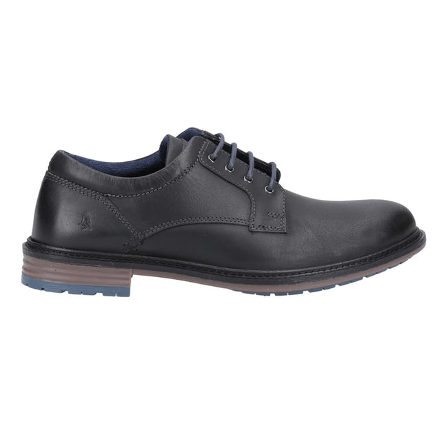 Black - Lifestyle - Hush Puppies Mens Julian Leather Shoes