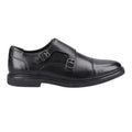Black - Lifestyle - Hush Puppies Mens Kane Monk Leather Loafers