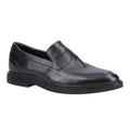 Black - Front - Hush Puppies Mens Knox Leather Loafers