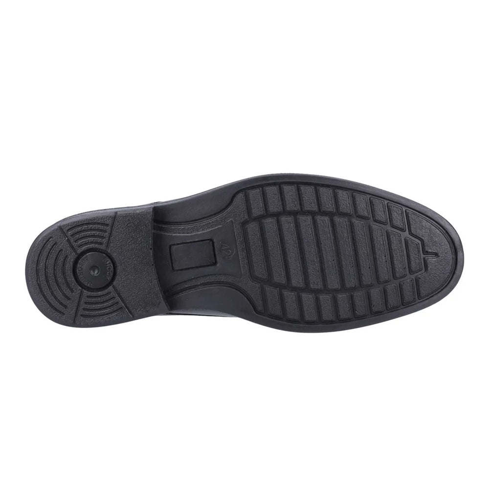Black - Lifestyle - Hush Puppies Mens Neal Leather Lace Up Shoes