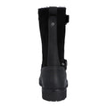 Black - Back - Hunter Womens-Ladies Ness Full Grain Leather Biker Boots
