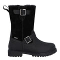 Black - Lifestyle - Hunter Womens-Ladies Ness Full Grain Leather Biker Boots