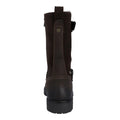 Brown - Back - Hunter Womens-Ladies Ness Full Grain Leather Biker Boots