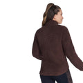 Coffee - Back - Skechers Womens-Ladies Sherpa Jacket