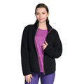 Black - Front - Skechers Womens-Ladies Sherpa Jacket