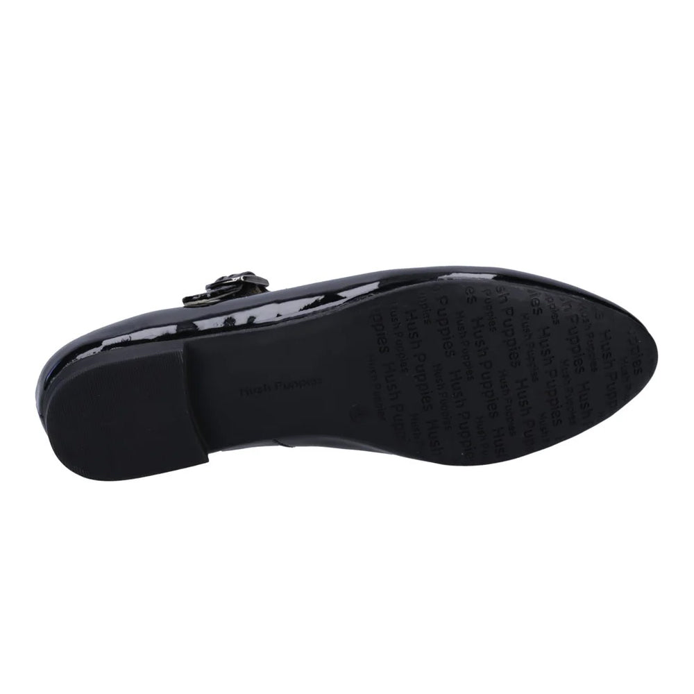 Black Patent - Lifestyle - Hush Puppies Womens-Ladies Melissa Leather Mary Janes