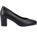 Black - Lifestyle - Hush Puppies Womens-Ladies Ivana Leather Court Shoes