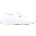 White - Side - Superga Unisex Adult 2750 Tumbled Leather Trainers