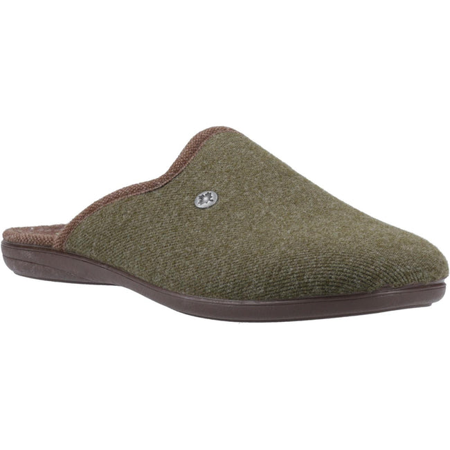 Khaki - Front - Cotswold Mens Spelsbury Slippers